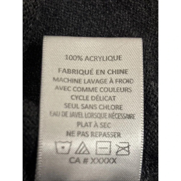 Larry Levine Women's Crew Neck Sweater Top Grey Asymmetrical Hem Size Medium - Picture 14 of 15